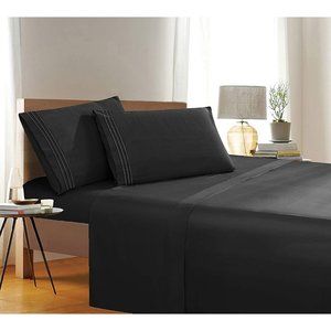 New 1500 Thread Count Wrinkle & Fade Resistant Egyptian Quality 4-Piece …